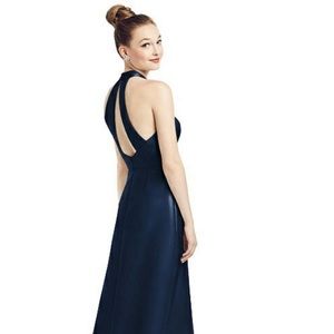 Navy Alfred Sung formal dress! Never worn tags still on!
